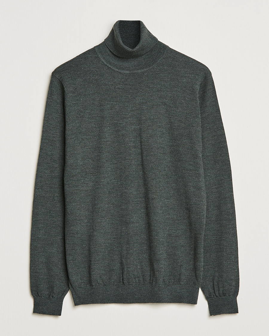 Homme | Pulls Et Tricots | A Day's March | Nela Merino Rollneck Moss Melange