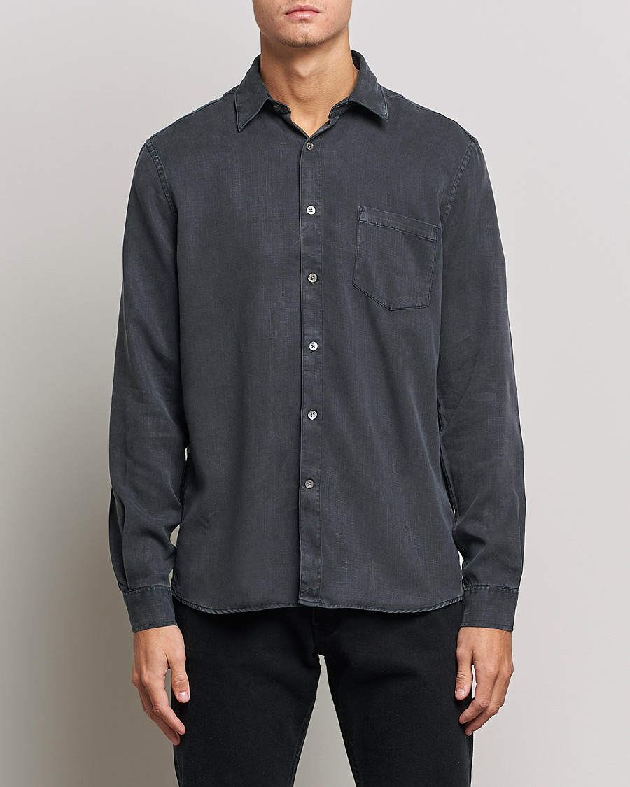 Homme | Chemises | A Day's March | Daintree Lyocell Shirt Off Black