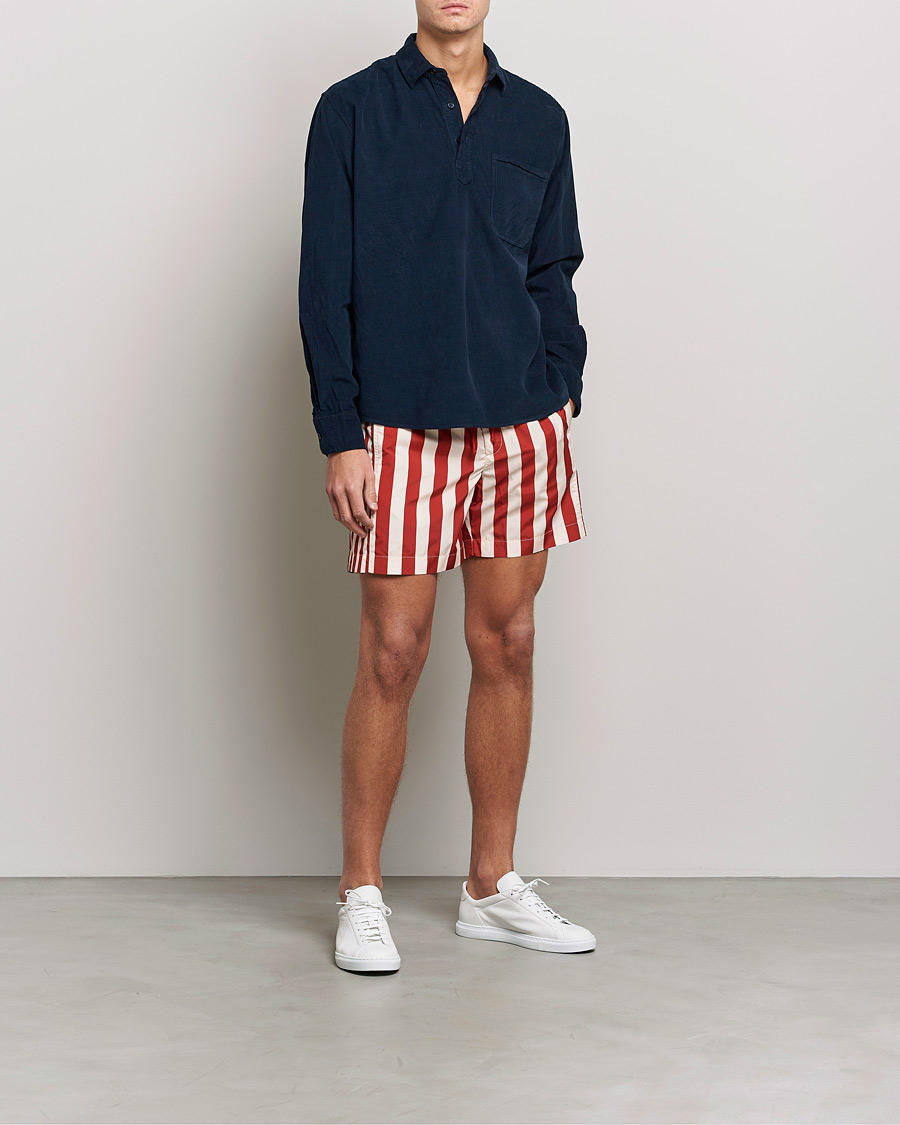 Homme | Chemises | Orlebar Brown | Shanklin Cord Popover Shirt Midnight Navy