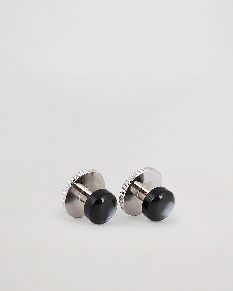 Homme | Stenströms Shirt Studs Black | Stenströms | Shirt Studs Black