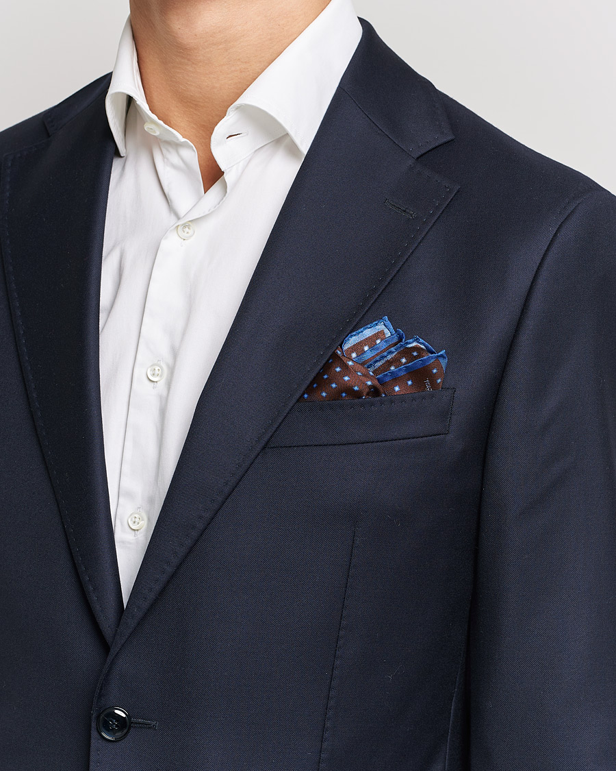 Homme | Pochettes De Costume | Stenströms | Silk Handkerchief Wine