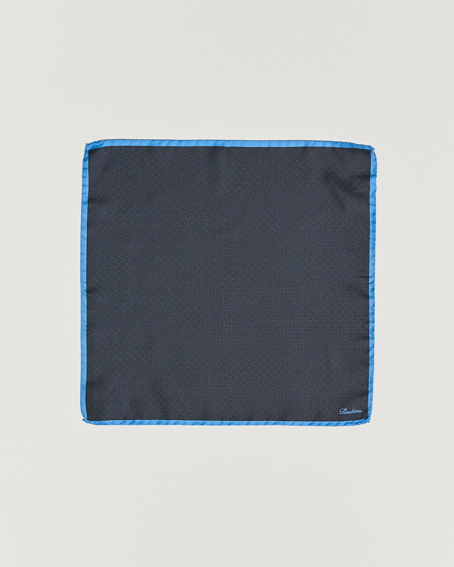 Homme | Pochettes De Costume | Stenströms | Silk Handkerchief Dark Grey
