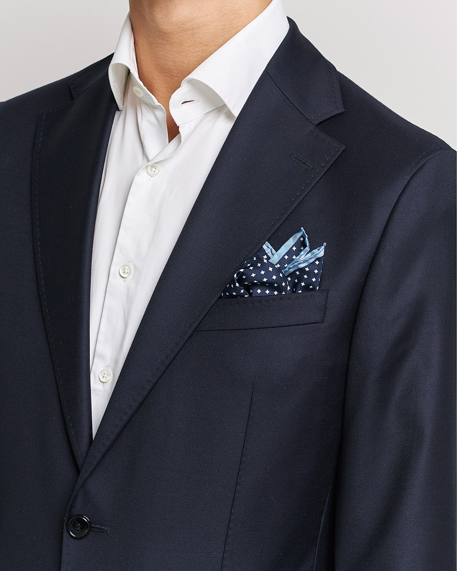 Heren | Stenströms Silk Handkerchief Dark Blue | Stenströms | Silk Handkerchief Dark Blue