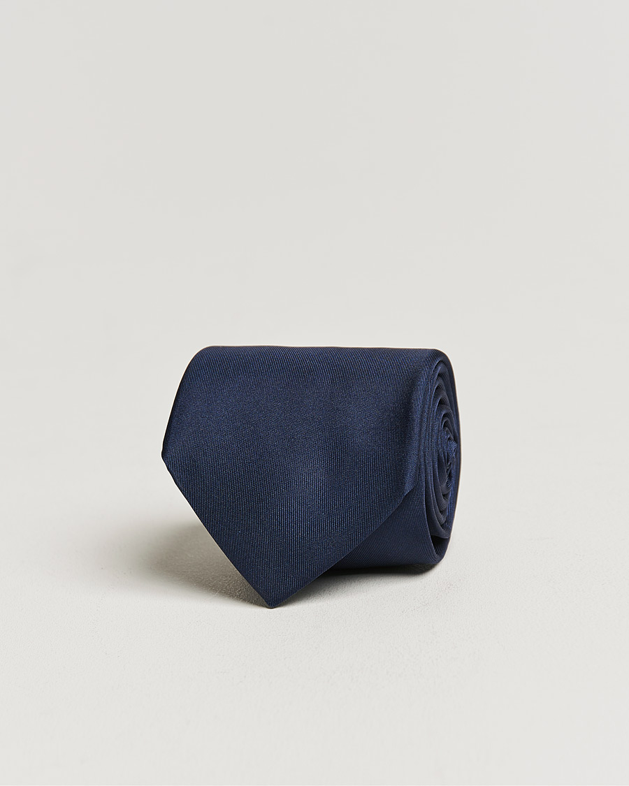 Heren | Stropdassen | Stenströms | Silk Tie Plain Navy