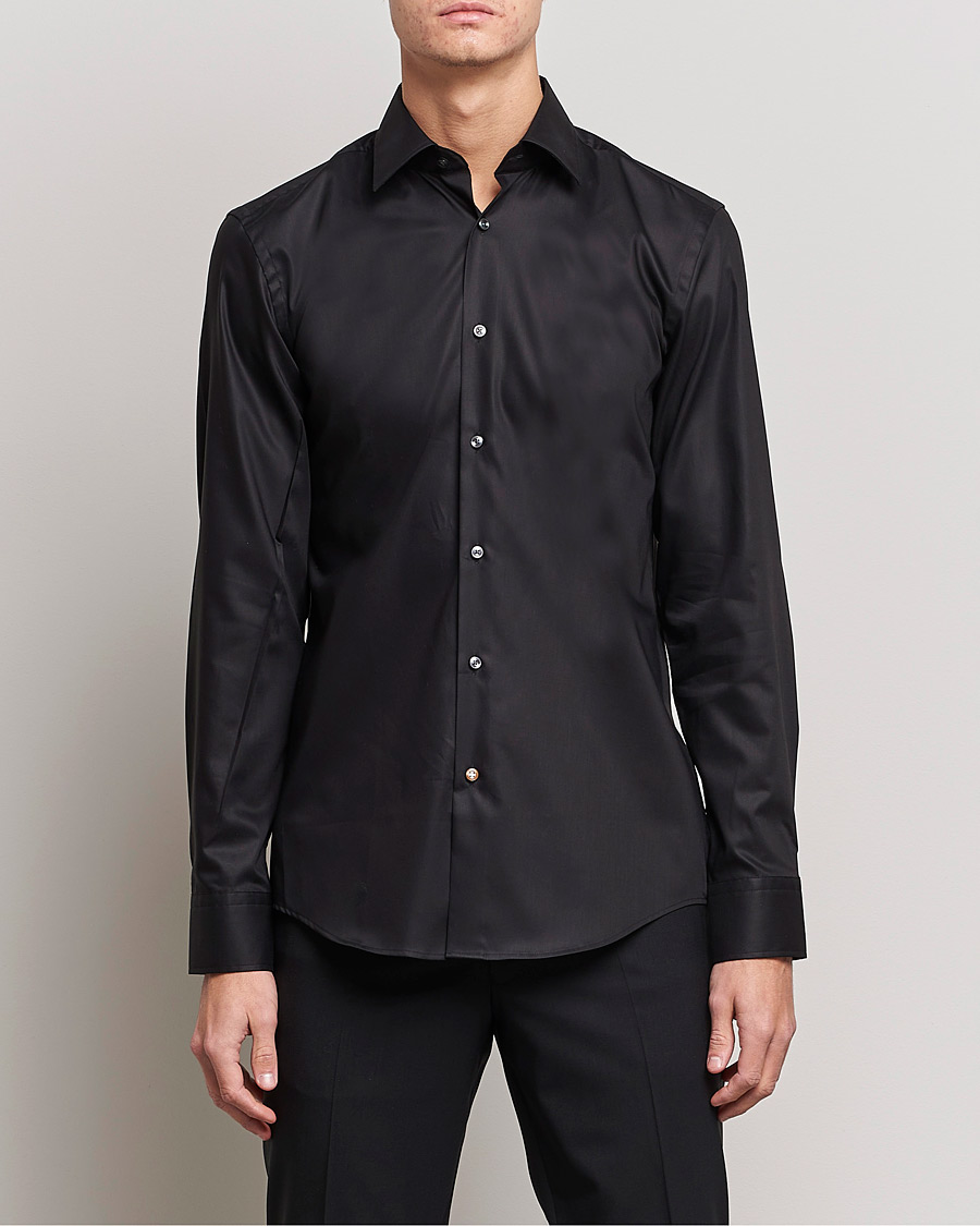 Heren | Overhemden | BOSS BLACK | Hank Slim Fit Shirt Black