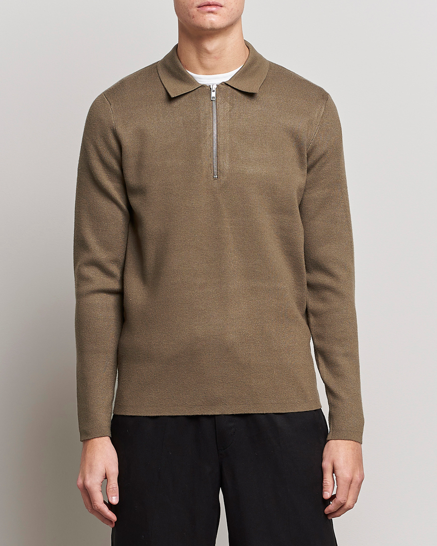 Homme | Pulls Et Tricots | Samsøe Samsøe | Samsøe & Samsøe Guna Half Zip Stone Grey