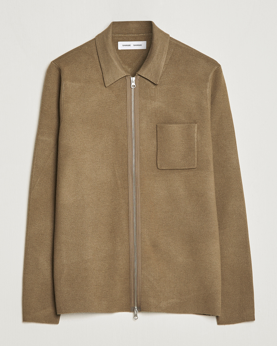 Homme | Pulls Et Tricots | Samsøe Samsøe | Samsøe & Samsøe Guna Full Zip Stone Grey