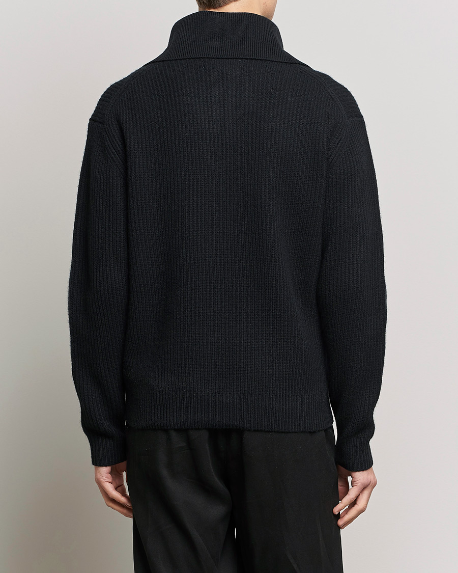 Homme | Pulls Et Tricots | Samsøe Samsøe | Samsøe & Samsøe Logan Zip Turtle Neck Black