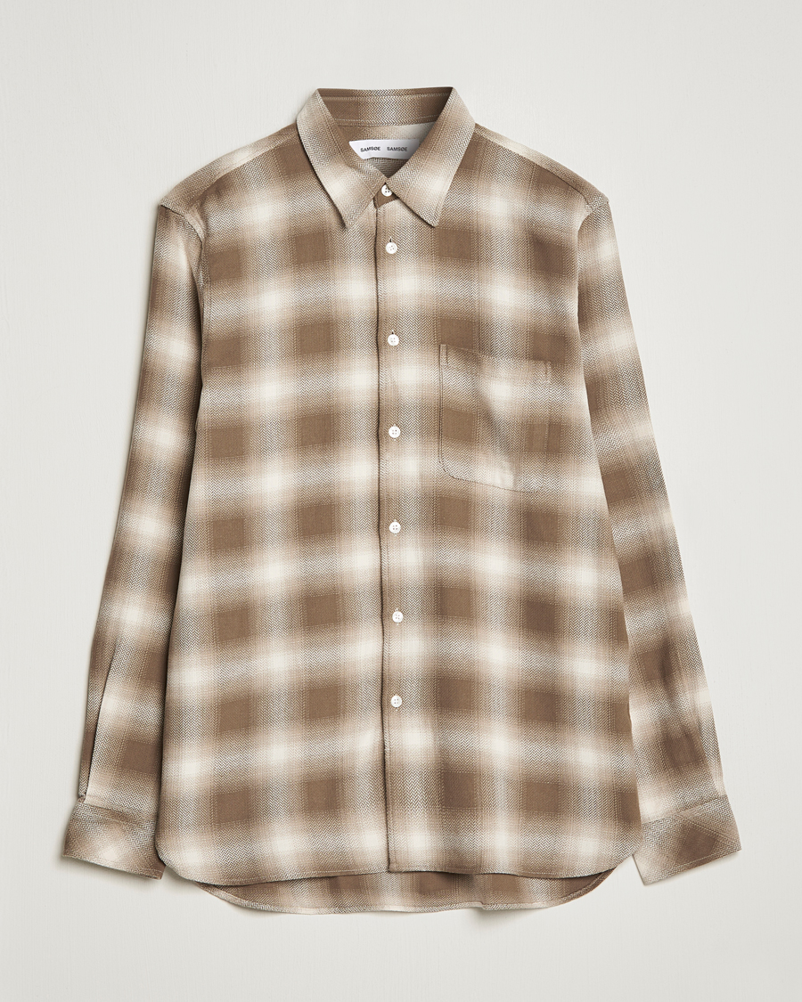 Homme | Chemises | Samsøe Samsøe | Samsøe & Samsøe Liam Organic Cotton Shirt Stone Gray