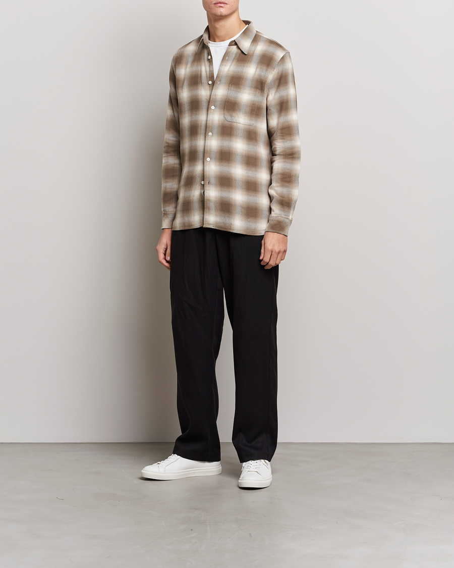 Homme | Chemises | Samsøe Samsøe | Samsøe & Samsøe Liam Organic Cotton Shirt Stone Gray