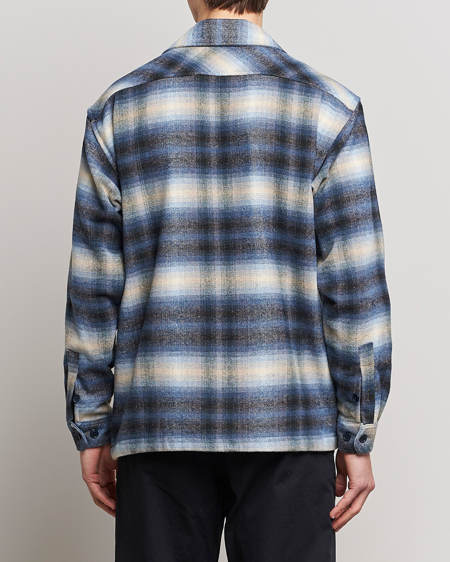 Homme | Chemises | Samsøe Samsøe | Samsøe & Samsøe Castor Recycled Overshirt Blue Checked