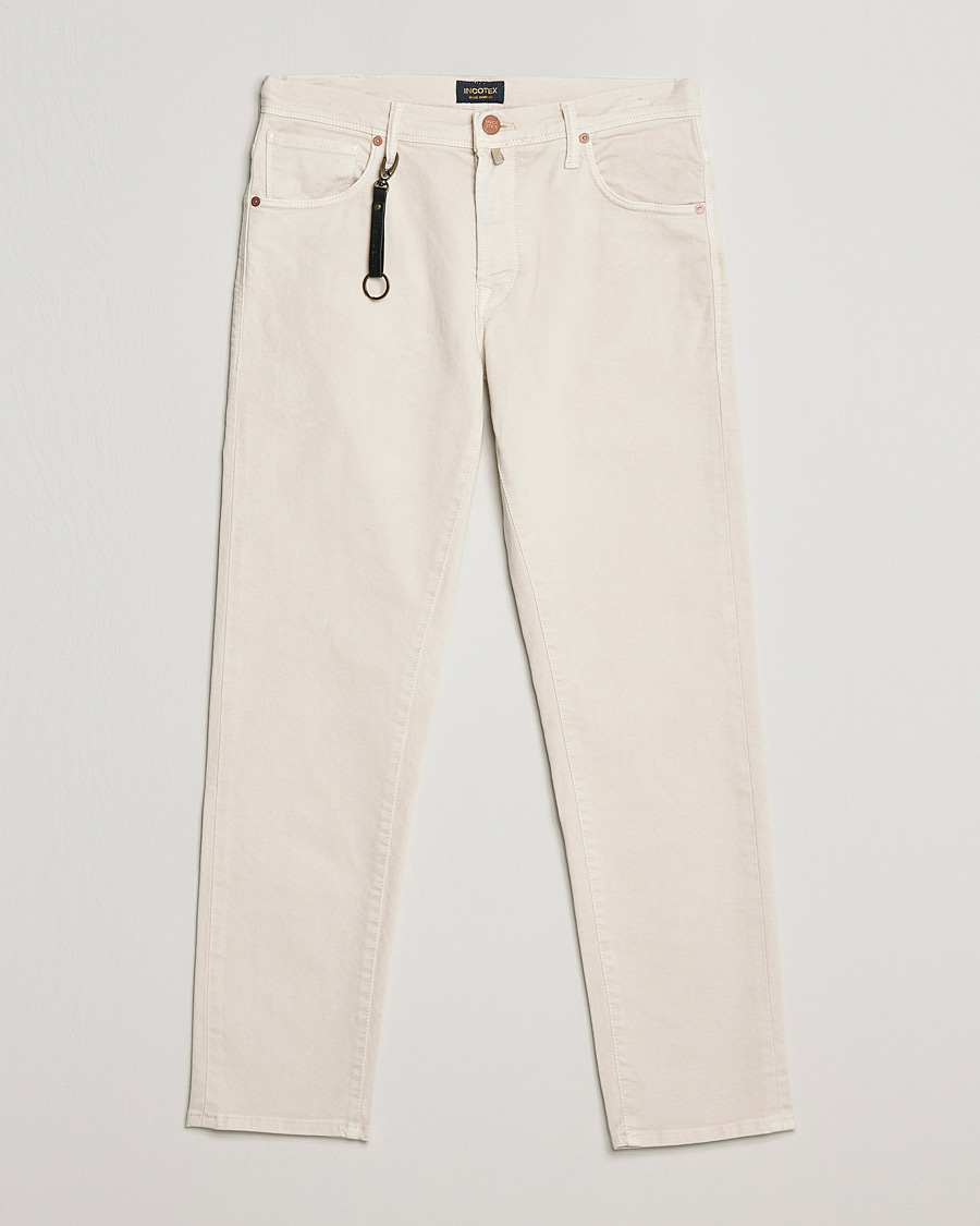 Heren | Broeken | Incotex | Bull Denim 5-Pocket Pants White