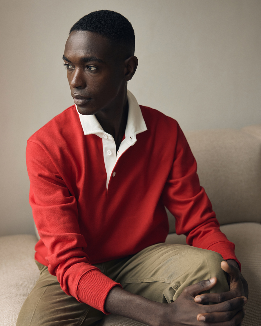 Homme | Pulls Et Tricots | Rowing Blazers | Ametora Dad Rugby Scarlet