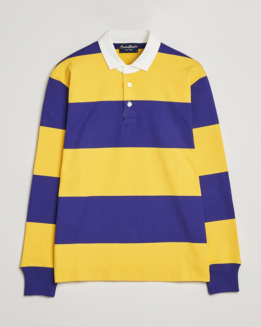 Homme | Pulls Et Tricots | Rowing Blazers | Horizontal Stripe Rugby Gold/Purple