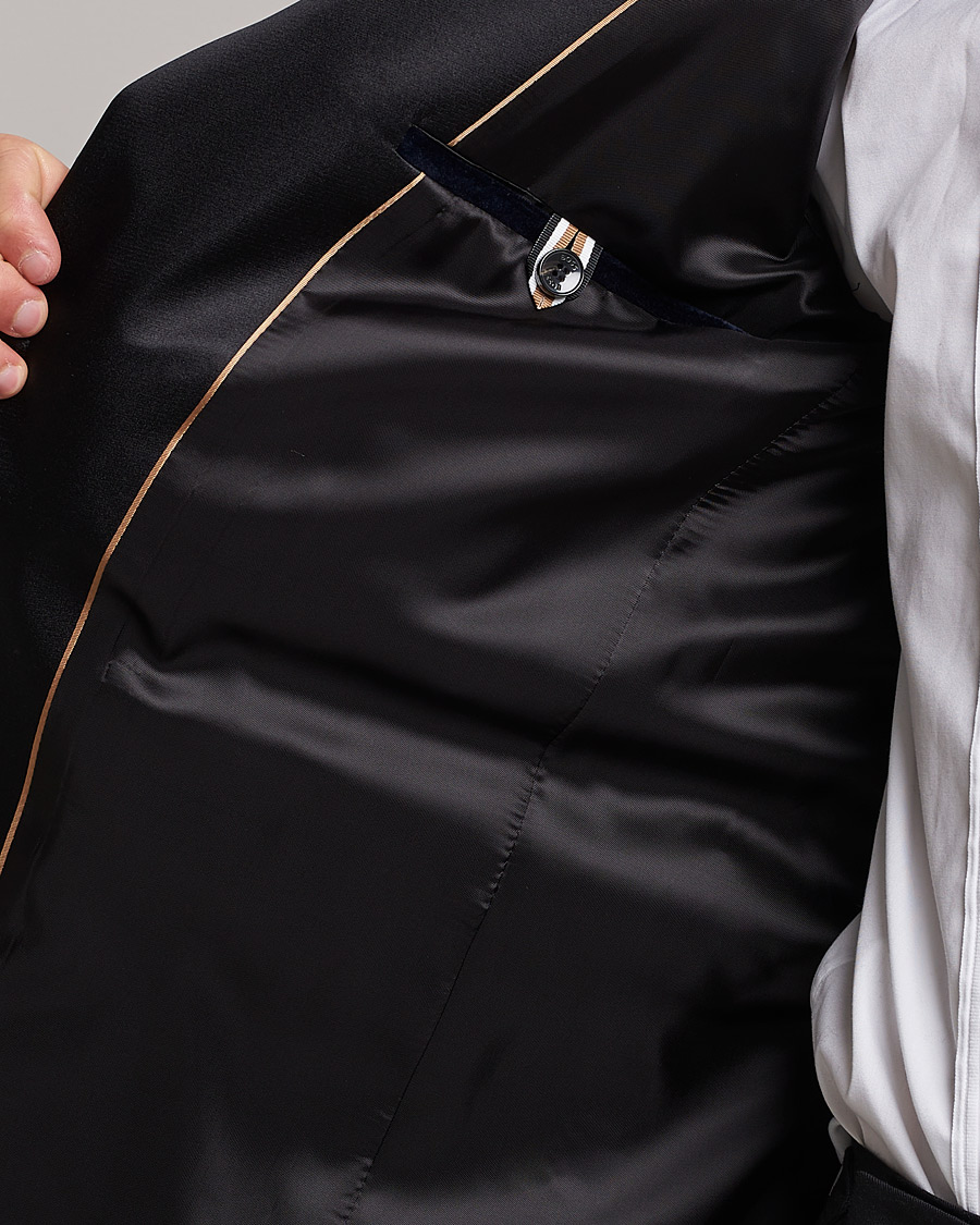 Homme | Blazers | BOSS BLACK | Hutson Velvet Tuxedo Blazer Dark Blue