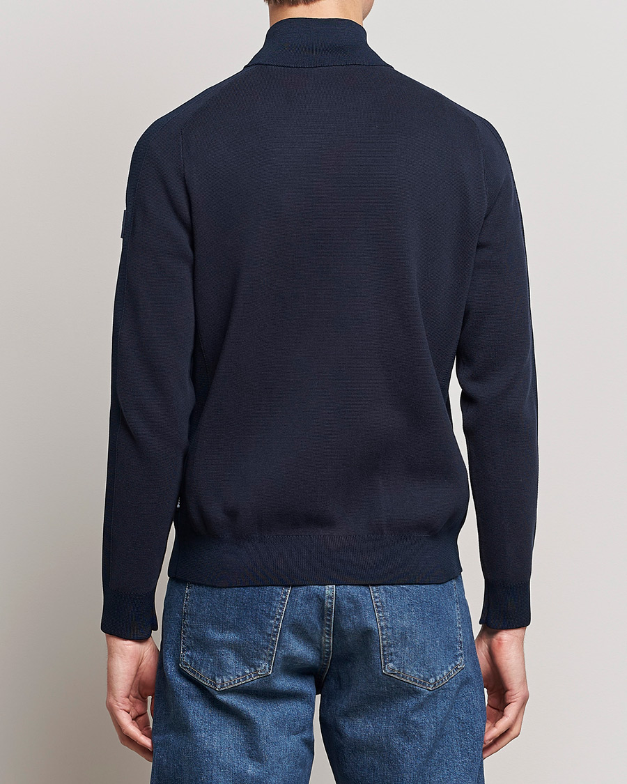 Heren | Truien | BOSS BLACK | Fisio Knitted Full Zip Dark Blue