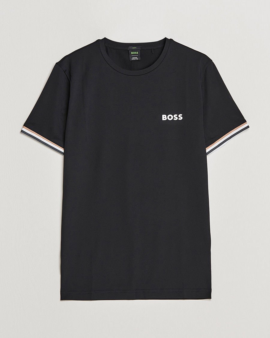 Homme | T-shirts | BOSS GREEN | Performance MB Crew Neck T-Shirt Black