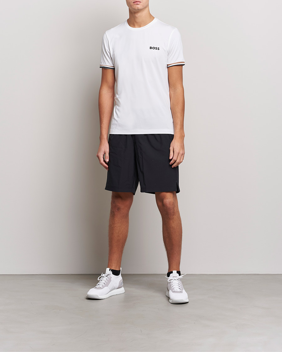 Homme | T-shirts | BOSS GREEN | Performance MB Crew Neck T-Shirt White