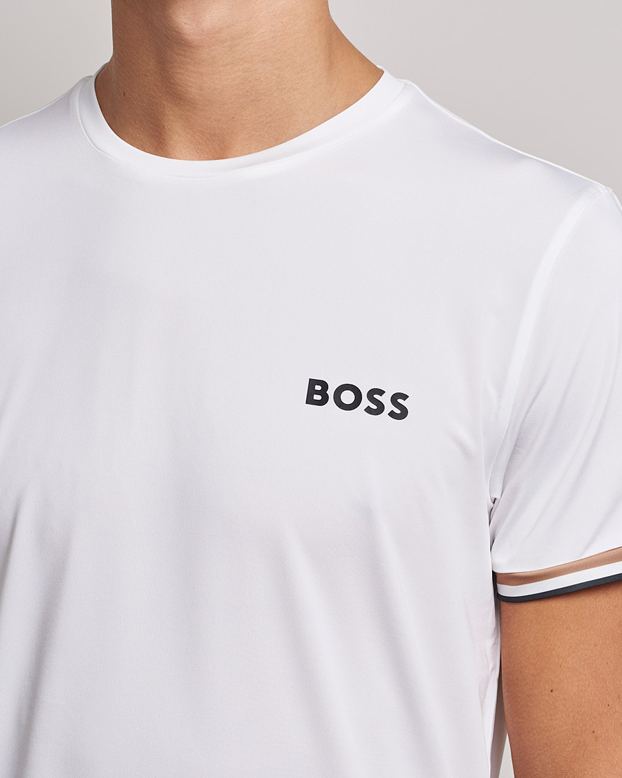 Homme | T-shirts | BOSS GREEN | Performance MB Crew Neck T-Shirt White