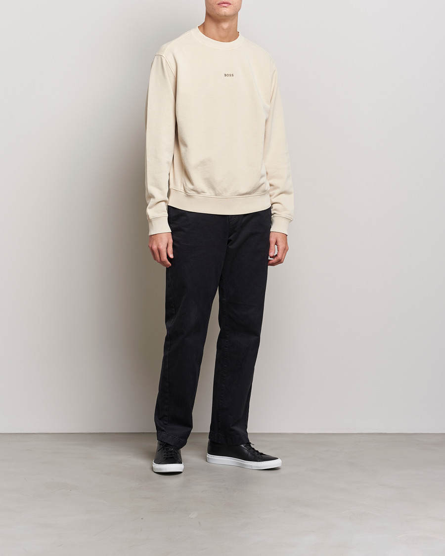 Homme | Pulls Et Tricots | BOSS ORANGE | Wefade Logo Sweatshirt Open White