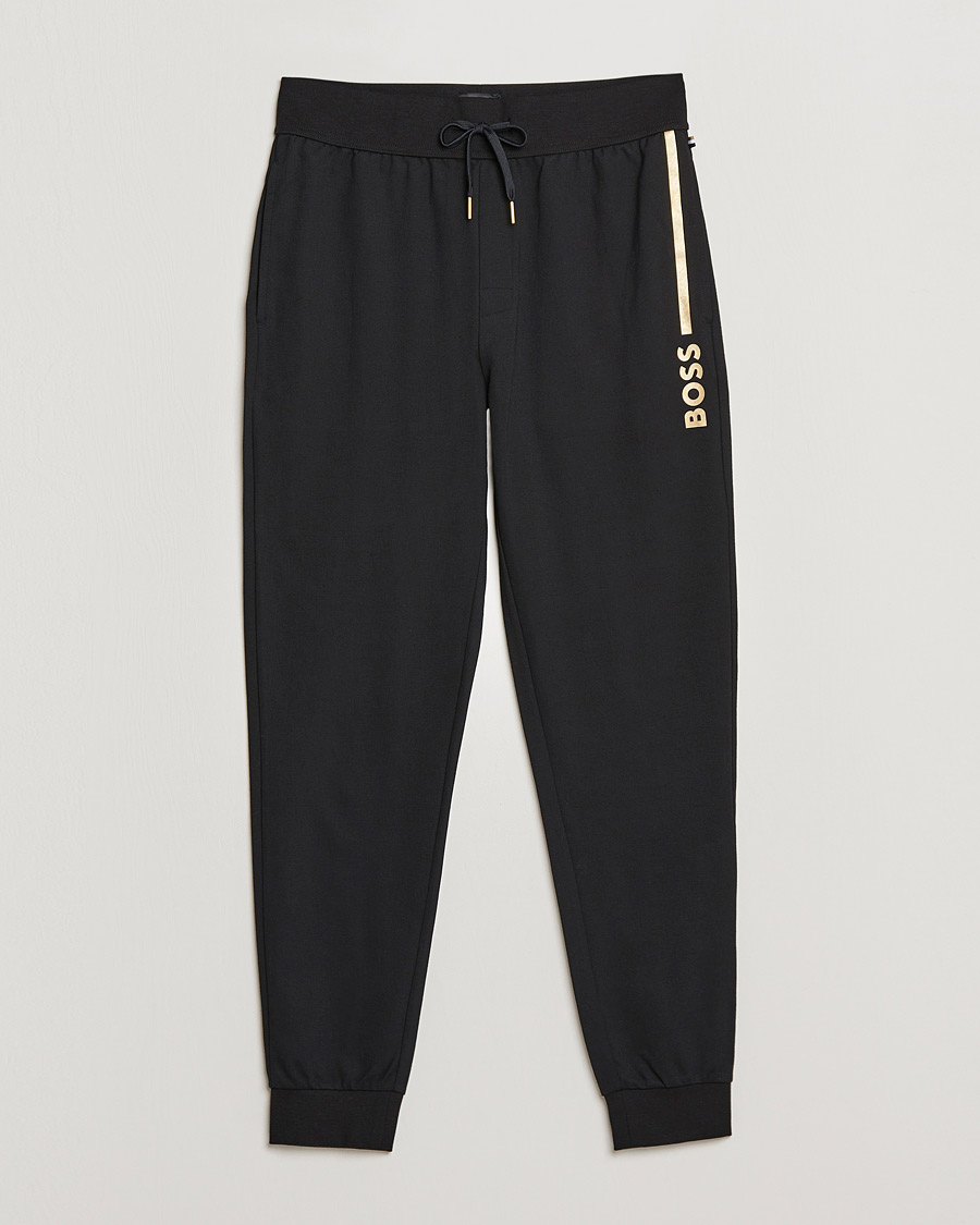 Heren | Broeken | BOSS BLACK | Tracksuit Sweatpants Black/Gold