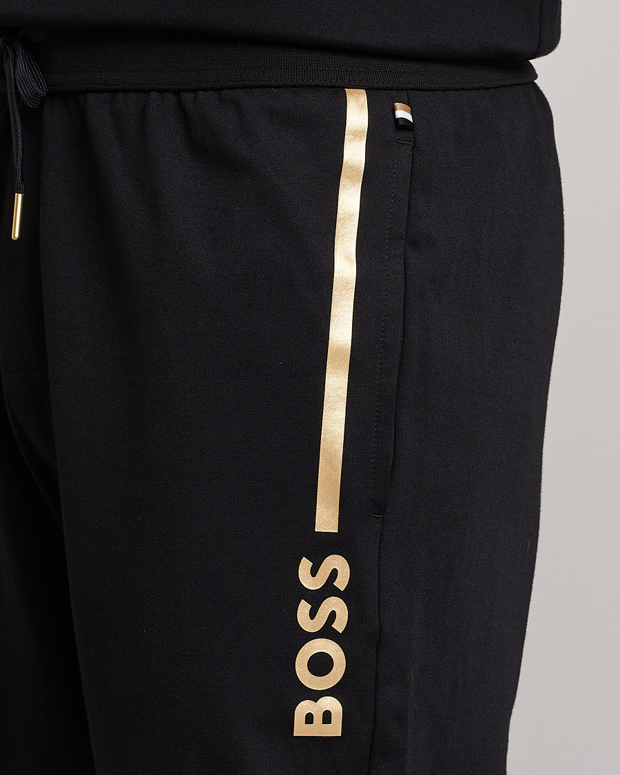 Heren | Broeken | BOSS BLACK | Tracksuit Sweatpants Black/Gold