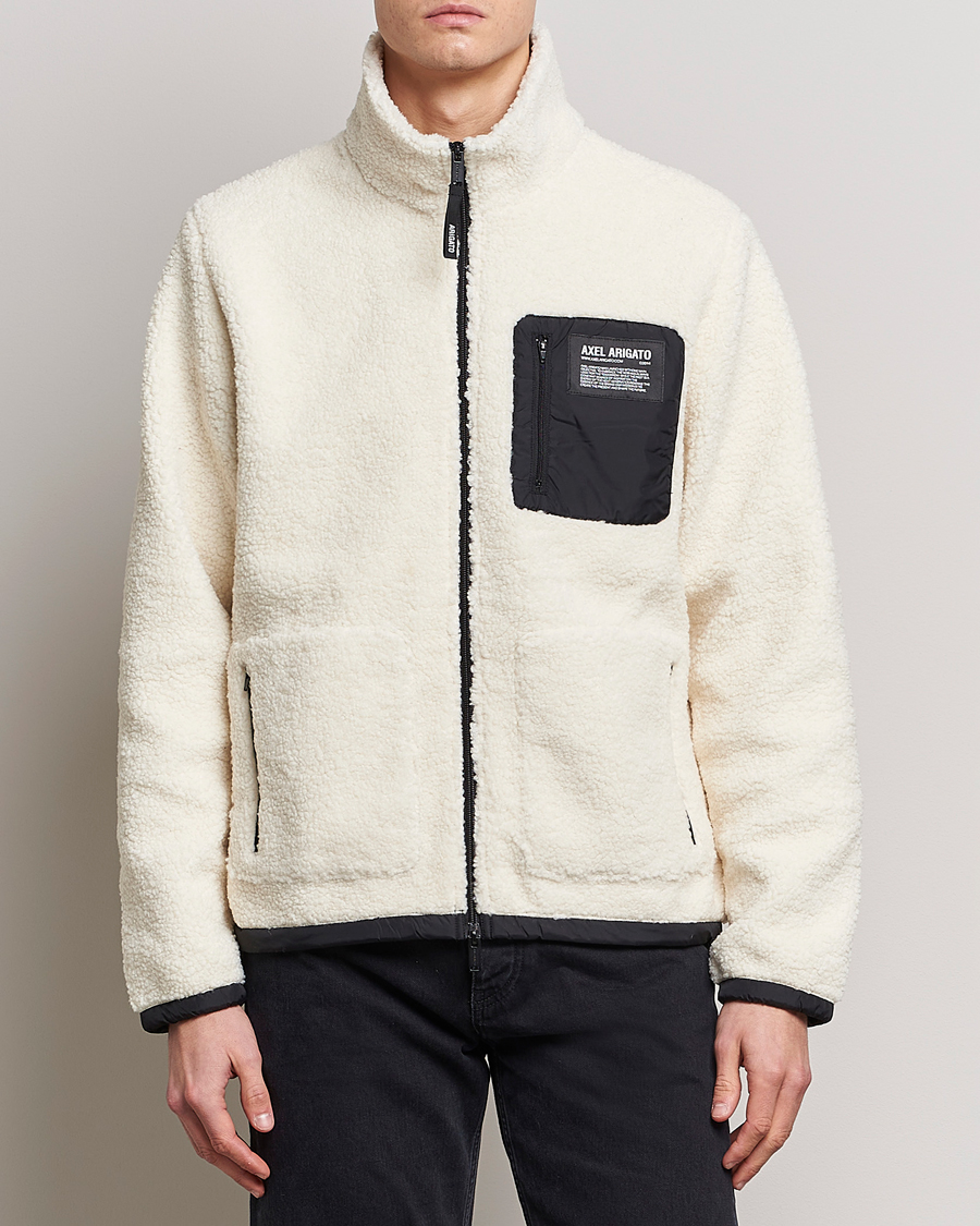 Homme | Pulls Et Tricots | Axel Arigato | Billie Fleece Jacket Ecru