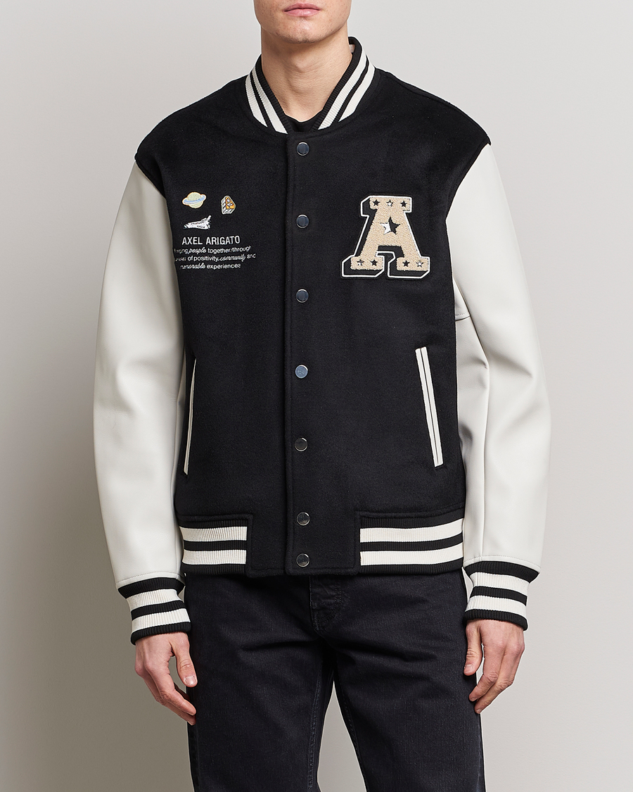 Homme | Manteaux Et Vestes | Axel Arigato | Arigato Space Academy Varsity Jacket Black