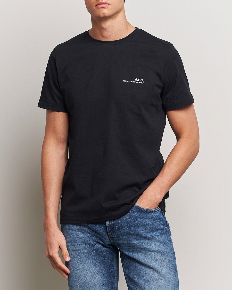 Homme | T-shirts | A.P.C. | Item T-Shirt Black