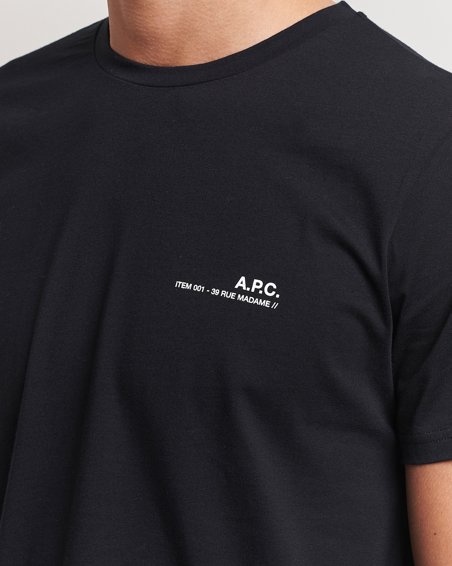 Homme | T-shirts | A.P.C. | Item T-Shirt Black