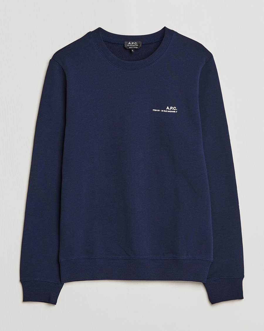 Homme | Pulls Et Tricots | A.P.C. | Item Sweatshirt Navy