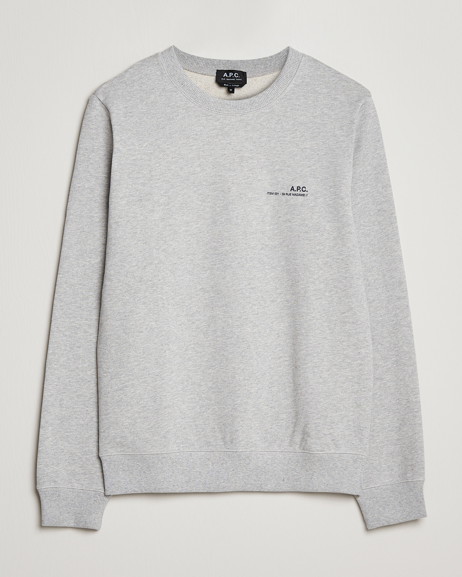 Homme | Pulls Et Tricots | A.P.C. | Item Sweatshirt Heather Grey