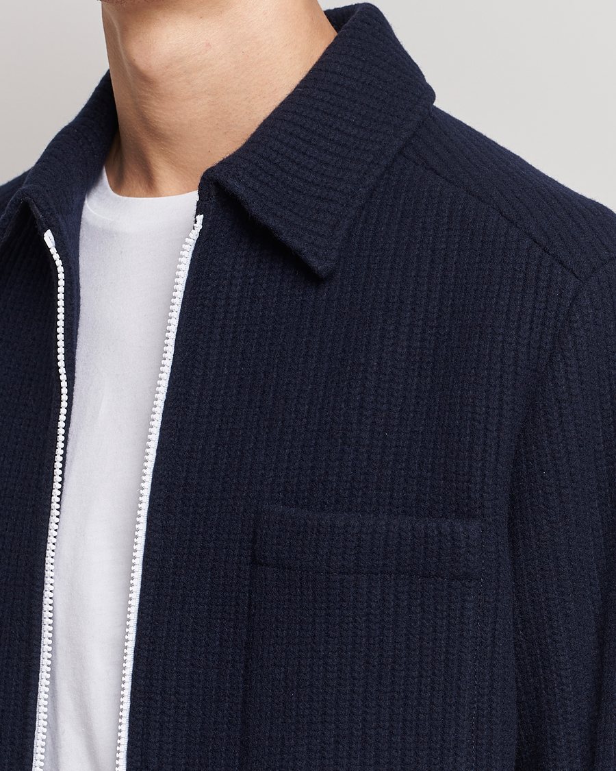 Homme | Manteaux Et Vestes | A.P.C. | Wool Blouson Jacket Navy