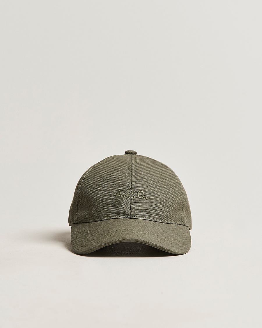 Homme | A.P.C. Charlie Baseball Cap Khaki Green | A.P.C. | Charlie Baseball Cap Khaki Green