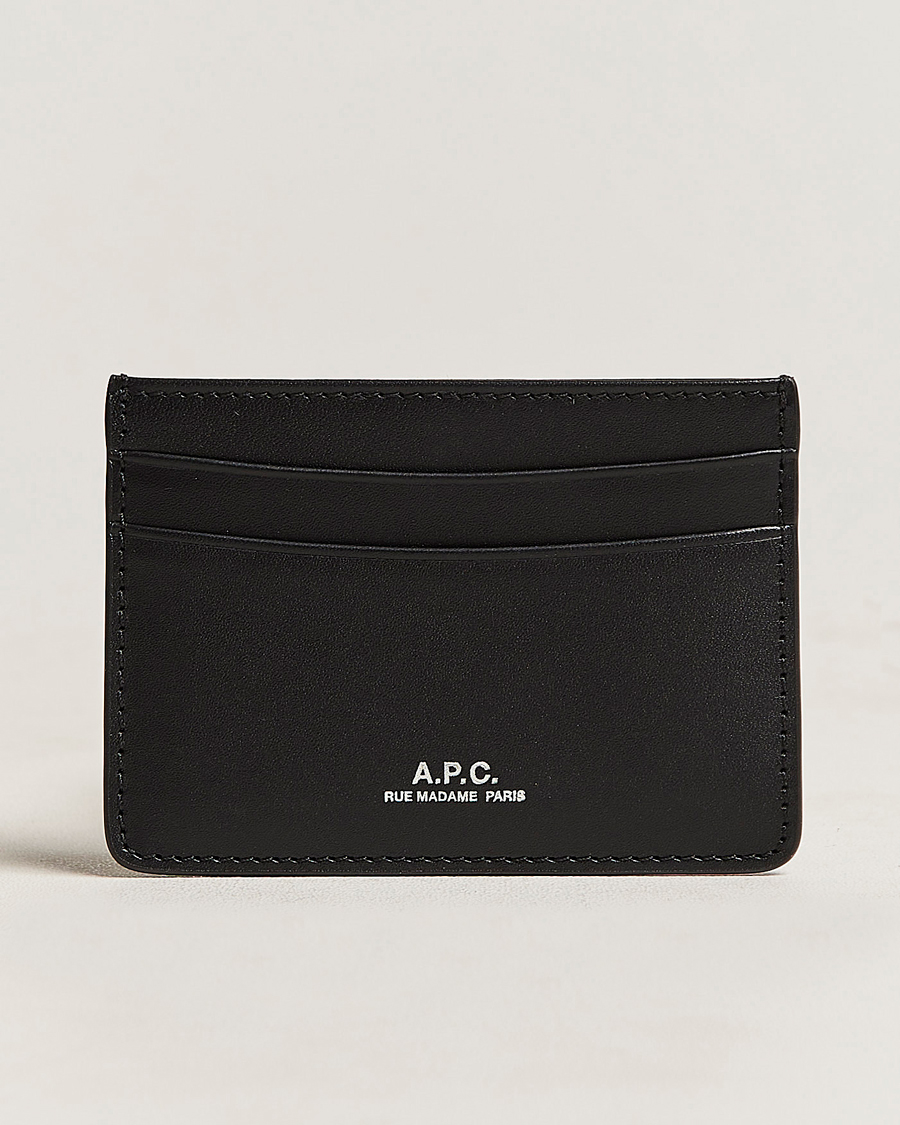 Heren | Portemonnees | A.P.C. | A.P.C.Calf Leather Card HolderBlack