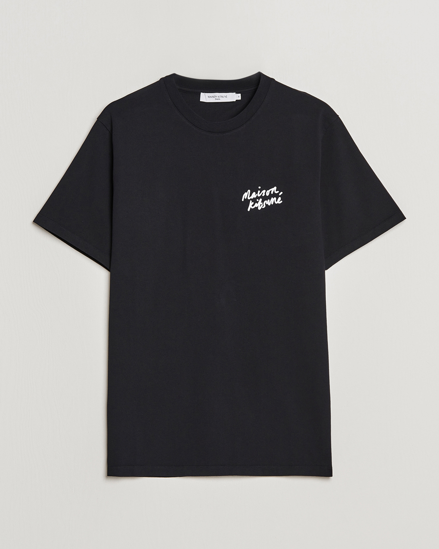 Homme | T-shirts | Maison Kitsuné | Mini Handwriting T-Shirt Black