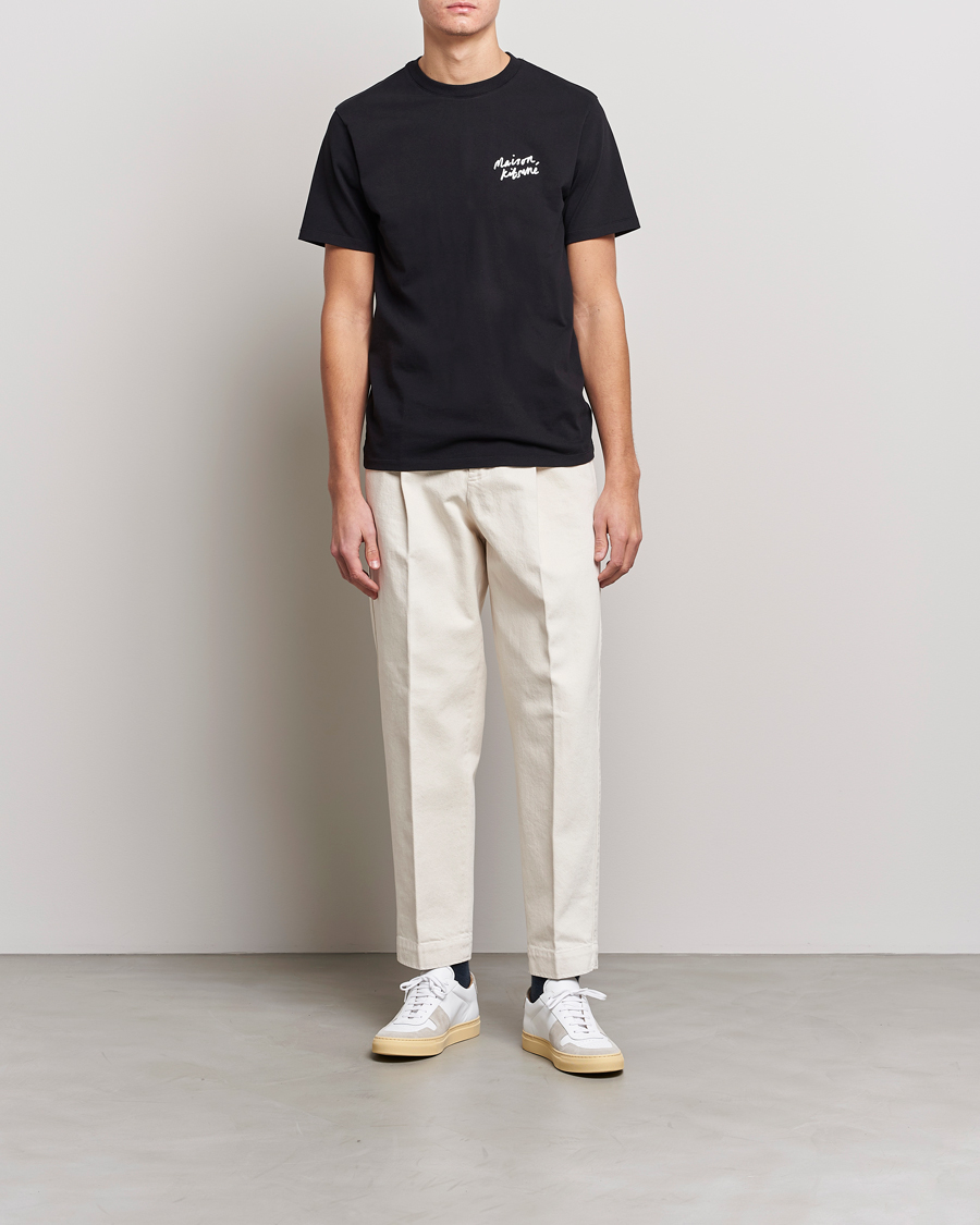 Homme | T-shirts | Maison Kitsuné | Mini Handwriting T-Shirt Black
