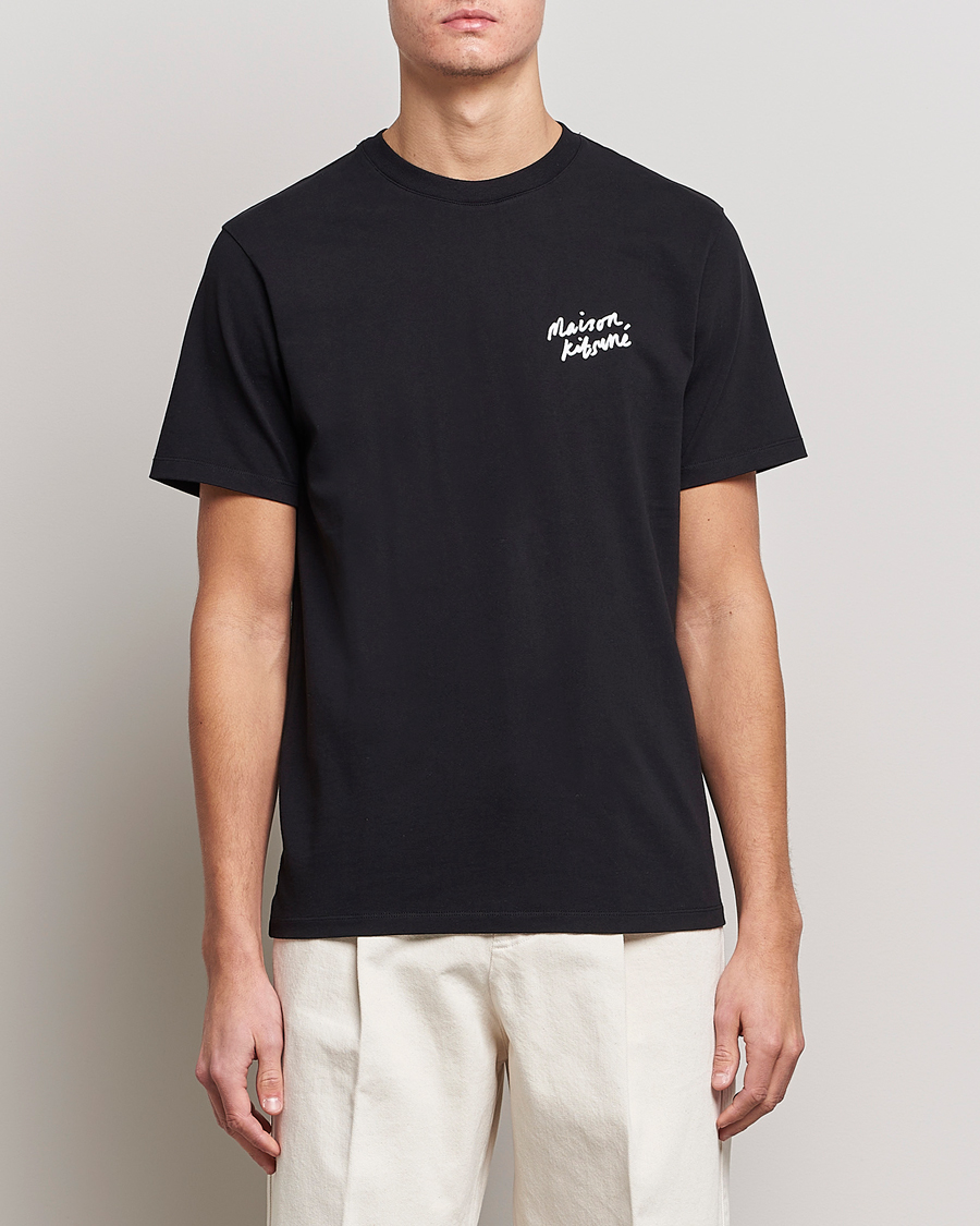 Homme | T-shirts | Maison Kitsuné | Mini Handwriting T-Shirt Black