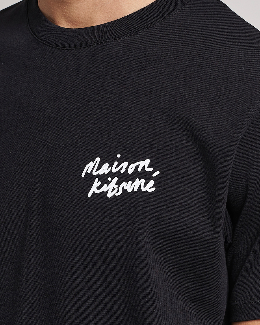 Homme | T-shirts | Maison Kitsuné | Mini Handwriting T-Shirt Black