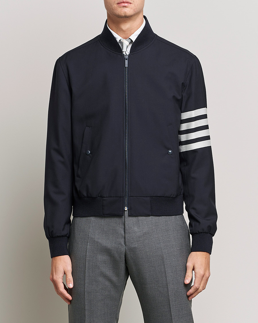 Homme | Manteaux Et Vestes | Thom Browne | 4-Bar Blouson Jacket Navy
