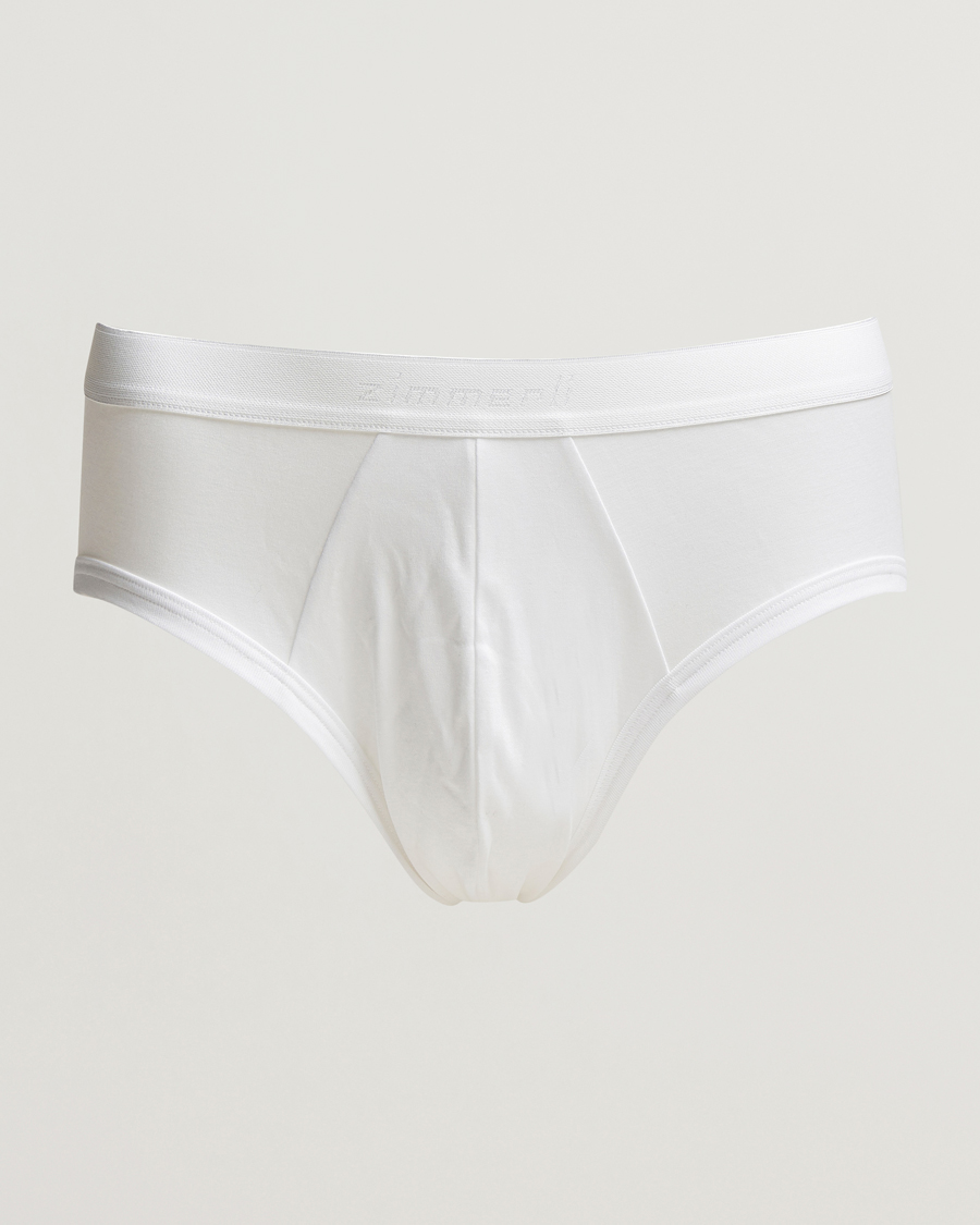 Homme | Sous-Vêtements Et Chaussettes | Zimmerli of Switzerland | Sea Island Cotton Briefs White