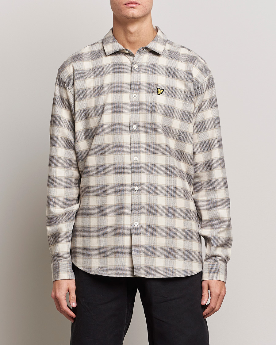 Homme | Chemises | Lyle & Scott | Checked Cotton Shirt Taupe