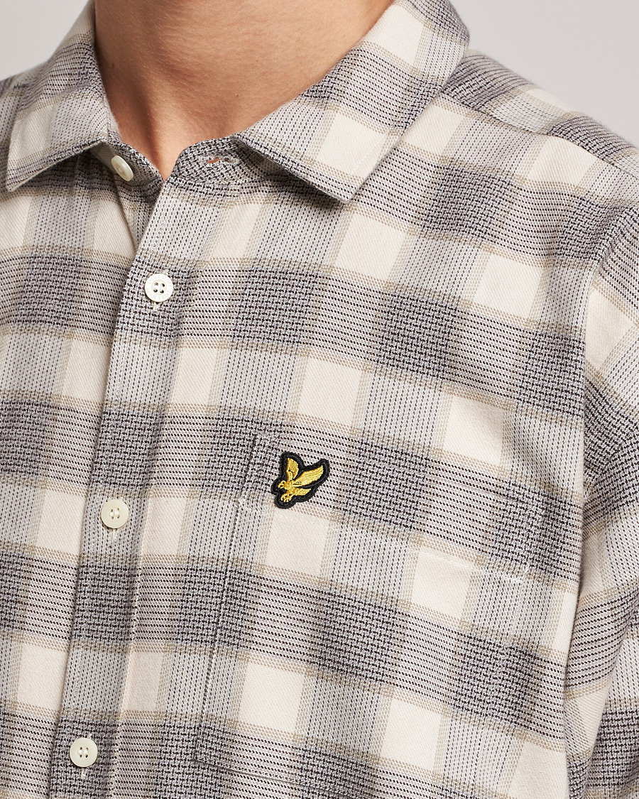 Homme | Chemises | Lyle & Scott | Checked Cotton Shirt Taupe