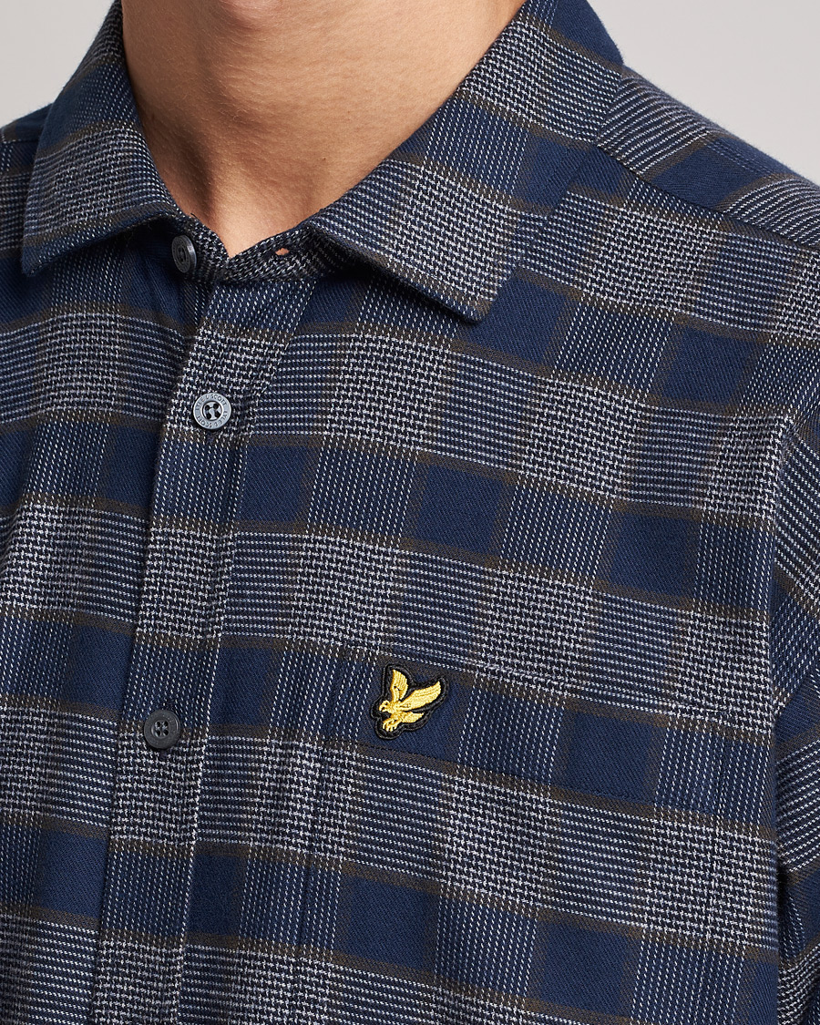 Homme | Chemises | Lyle & Scott | Checked Cotton Shirt Dark Navy