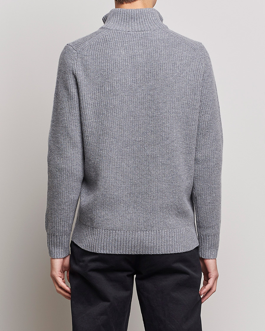 Homme | Pulls Et Tricots | Lyle & Scott | Ribbed Quarter Zip Sweater Grey Marl