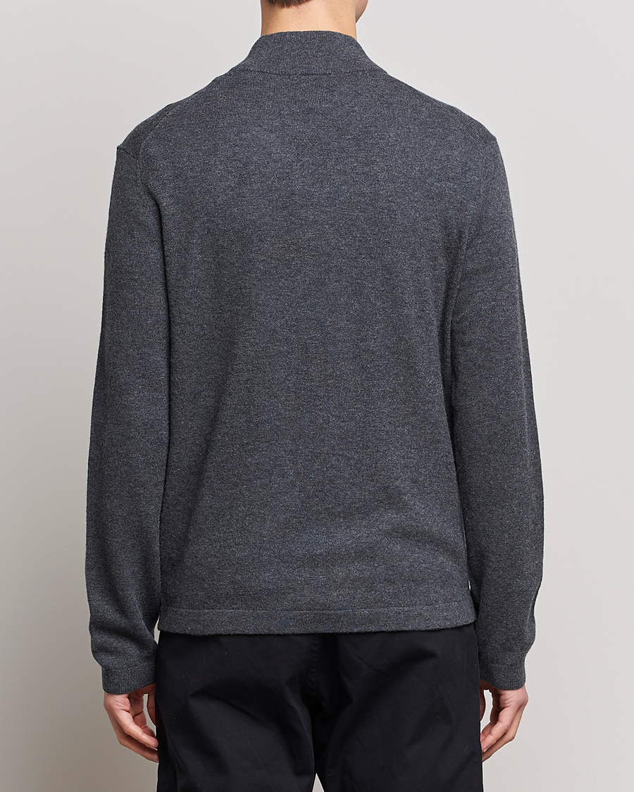Homme | Pulls Et Tricots | Tiger of Sweden | Owain Merino Half Zip Sweater Dark Grey Mel