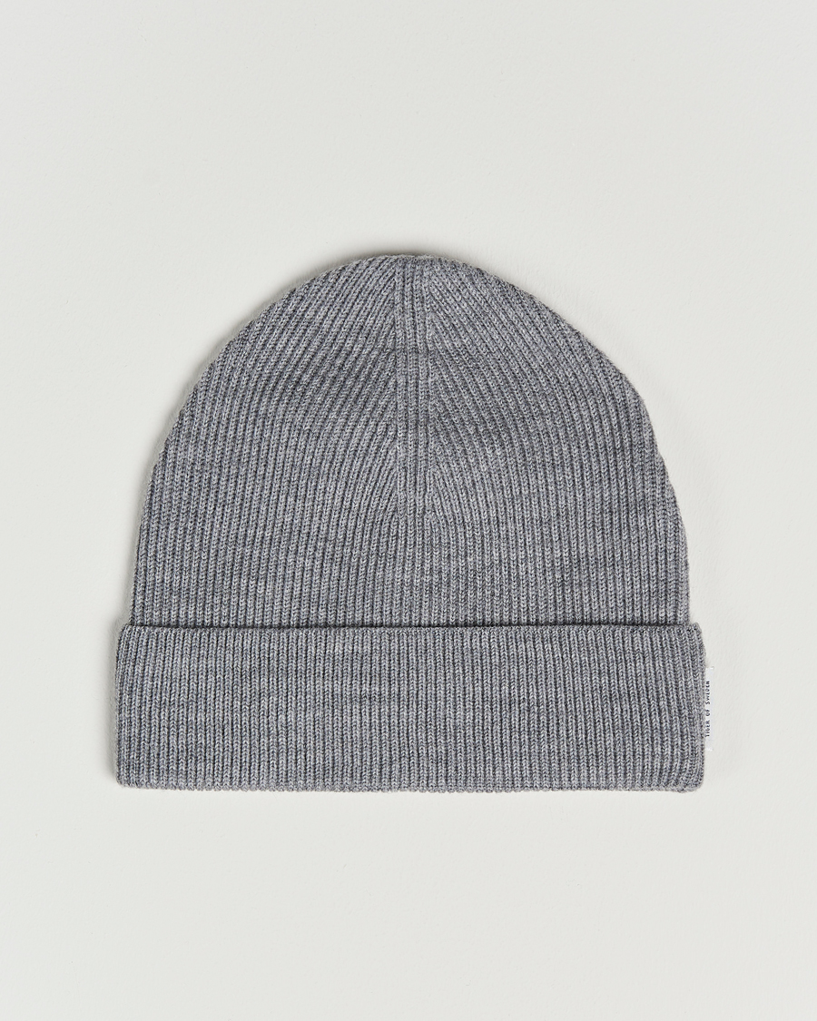 Homme | Tiger of Sweden Hedqvist Merino Wool Beanie Grey Melange | Tiger of Sweden | Hedqvist Merino Wool Beanie Grey Melange
