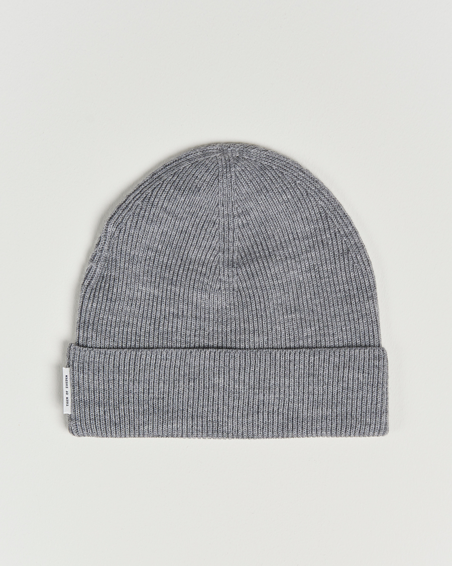 Homme | Tiger of Sweden Hedqvist Merino Wool Beanie Grey Melange | Tiger of Sweden | Hedqvist Merino Wool Beanie Grey Melange