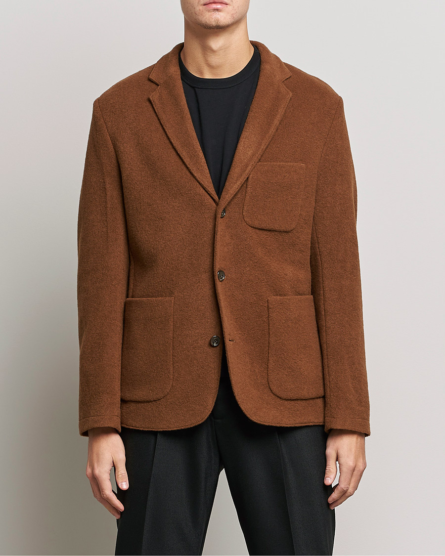 Heren | Blazers | J.Lindeberg | Carlton Wool Cardigan Blazer Chipmunk