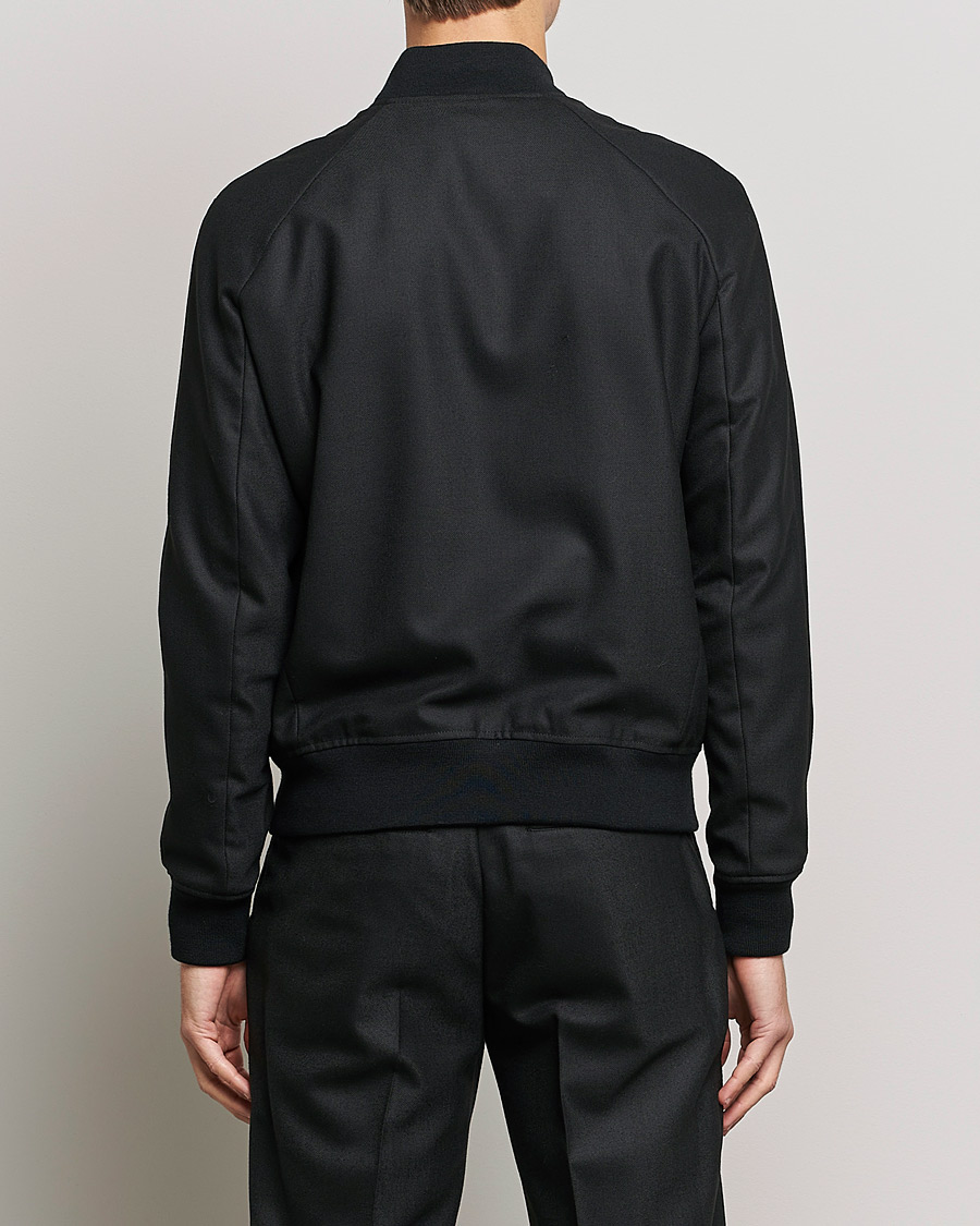 Heren | Jassen | J.Lindeberg | Thom Bomber Wool Twill Jacket Black